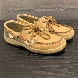 Boys sperry size 4.5 gently worn